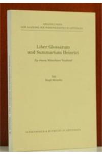 Liber Glossarum Und Summarium Heinrici