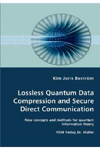Lossless Quantum Data Compression and Secure Direct Communication- New concepts and methods for quantum information theory
