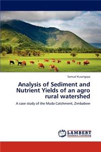 Analysis of Sediment and Nutrient Yields of an agro rural watershed