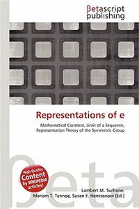 Representations of E