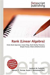 Rank (Linear Algebra)