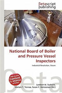 National Board of Boiler and Pressure Vessel Inspectors
