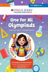 Oswaal One for All Olympiads Previous Year Solved Papers Class 6 English For 2025 Exam