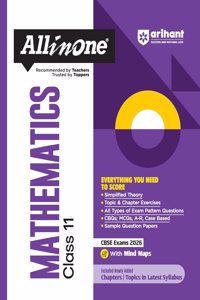 Arihant All in One Mathematics Class 11 for CBSE Exams 2025-26