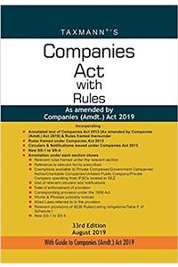 Companies Act With Rules( HardBound Pocket Edition)