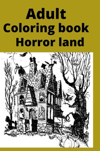 Adult Coloring book horror land