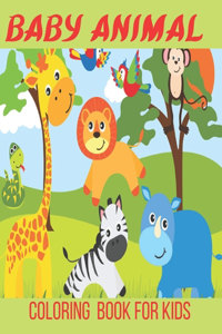 Baby Animal Coloring Book For Kids