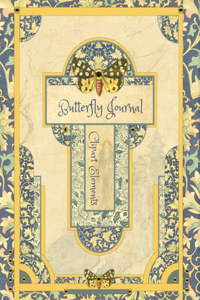 Butterfly Journal Clipart Elements