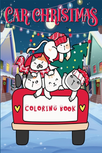 Car Christmas Coloring Book