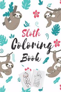 Sloth coloring book