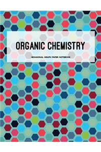 Organic Chemistry: Blue Multi colors Cover, Hexagonal Graph Paper Composition Notebook, Organic Chemistry & Biochemistry Notebook, 1/4 inch hexagons (Science Notebooks