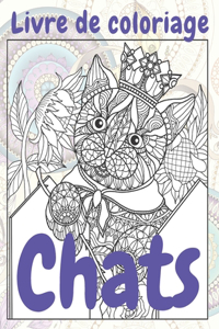 Chats - Livre de coloriage