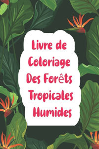 Livre de coloriage Des forêts tropicales Humides