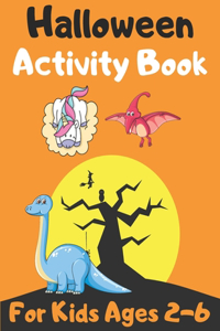 Halloween Activity Book For Kids Ages 2-6