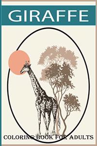 Giraffe coloring book for adults