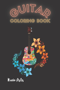 Guitar Coloring Book For Adults