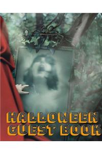 Halloween Red Cape Scary Mega Guest book 474 pages 8x10