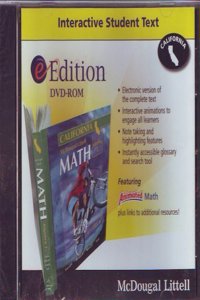 McDougal Littell Middle School Math: Eedition DVD-ROM Algebra 1 2008