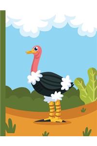 Ostrich Composition notebook