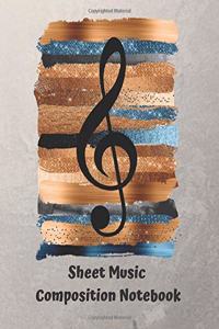 Sheet Music Composition Notebook