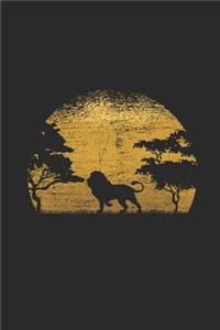 Sun Lion Silhouette