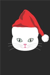 Persian Cat Notebook - Persian Cat Santa Hat Cat Lover Christmas Gift - Persian Cat Journal
