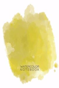 Yellow Watercolor Notebook - Sketch Book for Drawing Painting Writing - Yellow Watercolor Journal - Yellow Watercolor Diary