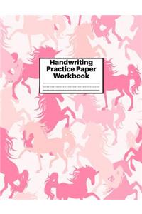 Handwriting Practice Paper Workbook