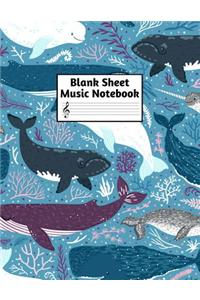 Blank Sheet Music Notebook