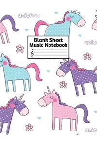 Blank Sheet Music Notebook