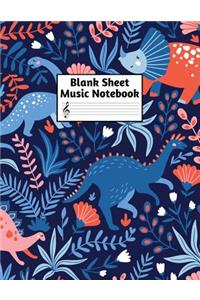 Blank Sheet Music Notebook
