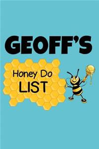 Geoff's Honey Do List