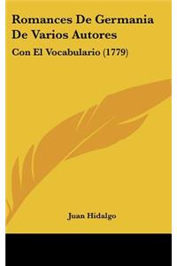 Romances De Germania De Varios Autores