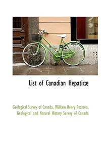 List of Canadian HepaticÃ¦