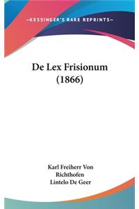 De Lex Frisionum (1866)