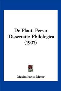 De Plauti Persa