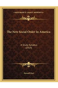 The New Social Order In America