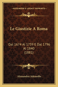 Le Giustizie A Roma