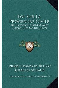 Loi Sur La Procedure Civile