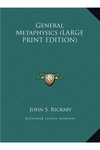 General Metaphysics