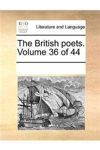 The British poets. Volume 36 of 44