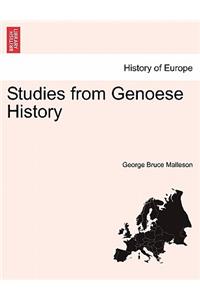 Studies from Genoese History