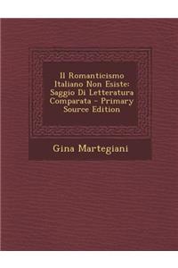 Il Romanticismo Italiano Non Esiste