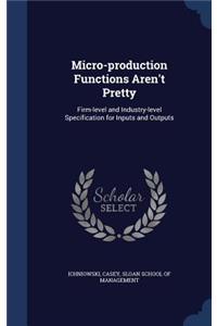 Micro-production Functions Aren't Pretty