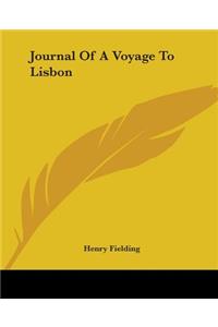 Journal Of A Voyage To Lisbon