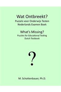 Wat Ontbreekt? Puzzels voor Onderwijs Testen