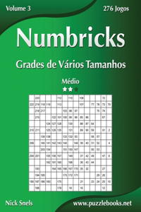 Numbricks Grades de Vários Tamanhos - Médio - Volume 3 - 276 Jogos