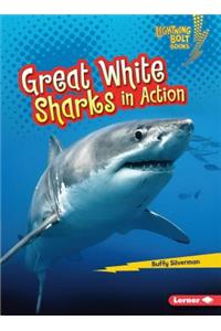 Great White Sharks in Action