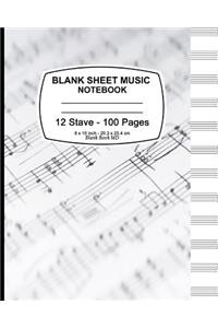 Blank Sheet Music Notebook