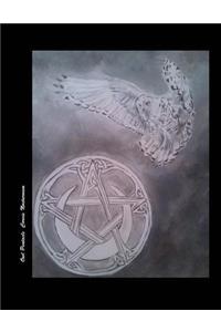 Owl Pentacle notebook